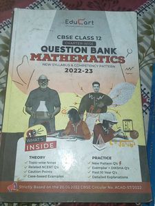 CBSE Class 12 Mathematics Question Bank 2022-23