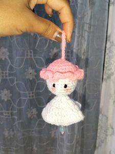 Crochet Pink & White Angel