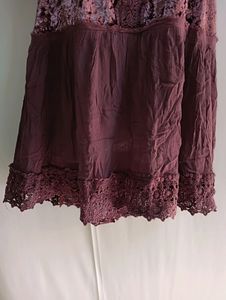 Knox Rose Purple Velvet &amp; Lace Dress