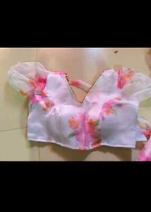 Floral Organza Saree