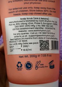 Earth Rhythm Scalp Scrub - 200g