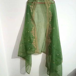 Elegant Green Embroidered Kurta