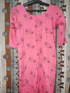 Pink Printed Kurta