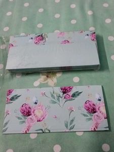 Floral Shagun Envelopes Set Of 10
