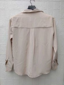 NEW WITH TAG Elegant Cream Long Sleeve Shirt