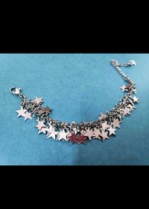 Pack of 2🔥Silver Star Charm &amp; Tear Drop Bracelets
