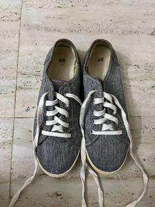 H&M Gray Denim Sneakers