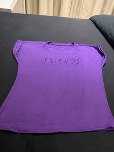 Purple &#34;FRIENDS&#34; Graphic Tee