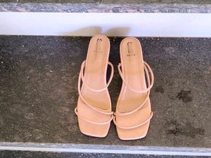 Elegant Nude Strappy Sandals