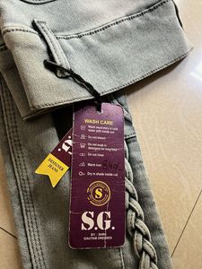 Braided Detail Jeans For 10 Years Girl