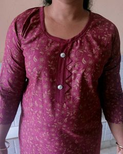 Elegant Maroon Kurta Pant Set
