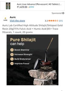 Auric Shilajit Resin