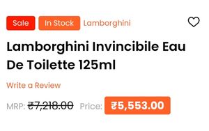 Lamborghini Invincible Perfume With Ks Spark