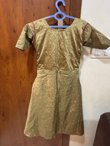 Sage Green Embellished Trapeze Umbrella Kurta
