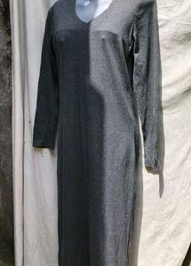 I. Elegant Grey Midi Dress