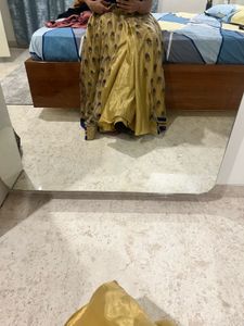 Beautiful golden lehenga With Blouse