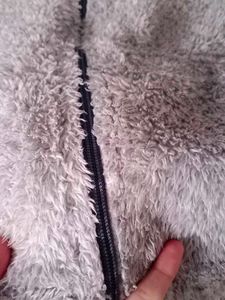 😍Cozy Grey Faux Fur Hoodie😍