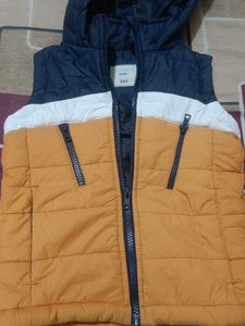 Boys Hooded Sleeveless Jacket