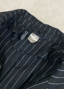 H&amp;M Black pink Stripes Blazer