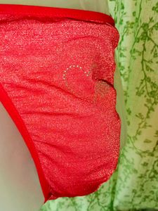 Mens Sexy Red Shimmery G String Briefs