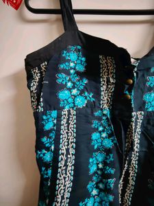 Pure Cotton Printed Mini Dress/Top