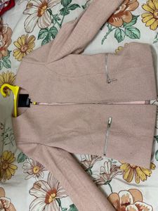 Pink Casual Jacket