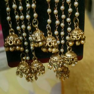 Gold Plated Jhumka Earrings