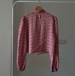 MINT VELVET  PINK Geometric Print Blouse