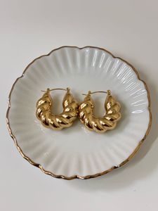 Chunky Croissant Hoops 🥐✨Anti-tarnish