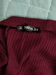 Burgundy Mini Dress