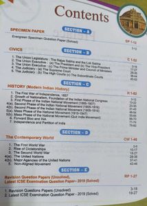 Self Study History Civics Class 10th Icse