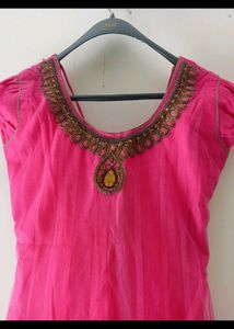 Pink Embroidered Kurta Set