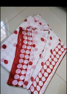 Red Polka Saree