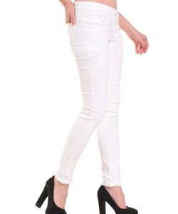 White Low Waist Jeans