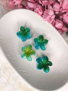 Pink Flower Hair Clips