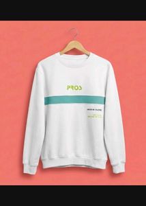 Stylish Unisex White Sweatshirt