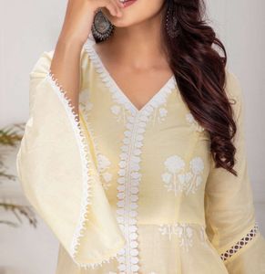 Sew -  Hand Embroidered Kurta Set