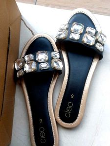 Cleo Rhinestone Sandals - Size 6
