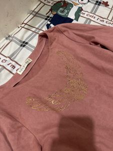 Embroidered Long Sleeve Top