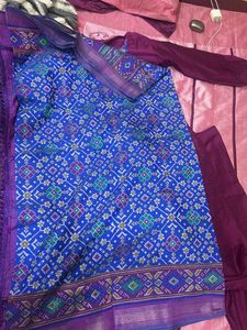 Purple Embroidered Kurta Set