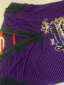 2 Combo T Shirt Striped Graphic Tee