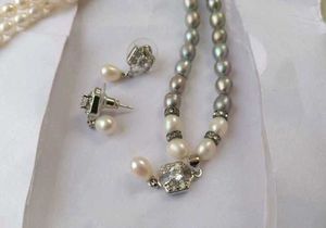 Real Pearl Necklace With Earrings For Any Occasion
