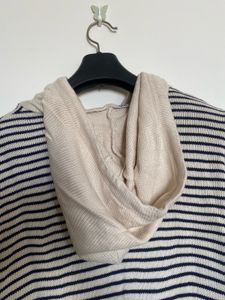 Striped Sweater With Hood