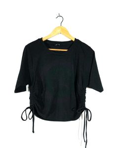 Black Crop Top For Women's