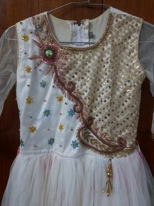 White Princess Gown For Girls