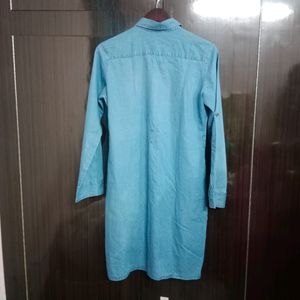 Denim Long Kurta For Women