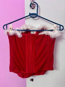 Red Christmas Corset