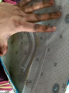 Elegant Blue Clutch with gota  stone and mirror  p