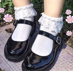 Korean Style Black Babydoll Loafers 🎀
