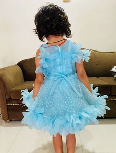Cute Blue Party Dress For Girls